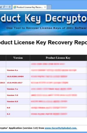 Product Key Decryptor 5.1